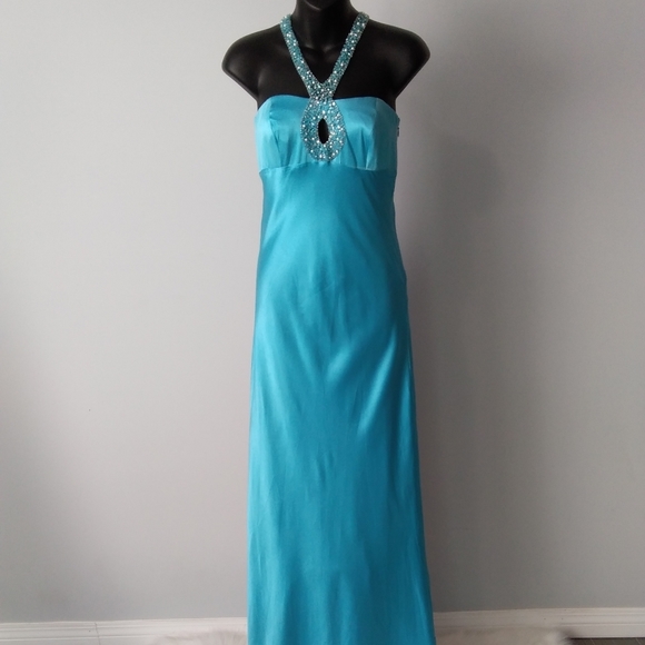 DAVE & JOHNNY -Silk Formal Gown - Picture 6 of 14